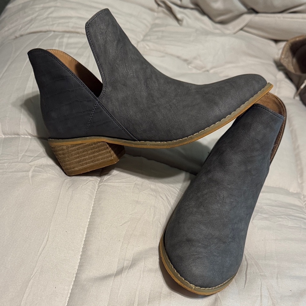 Corkys Charcoal Ankle Booties